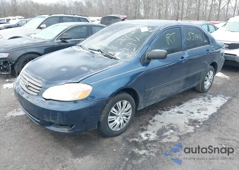 2003 Toyota Corolla Ce из США, поврежденный, VIN JTDBR32E430004257